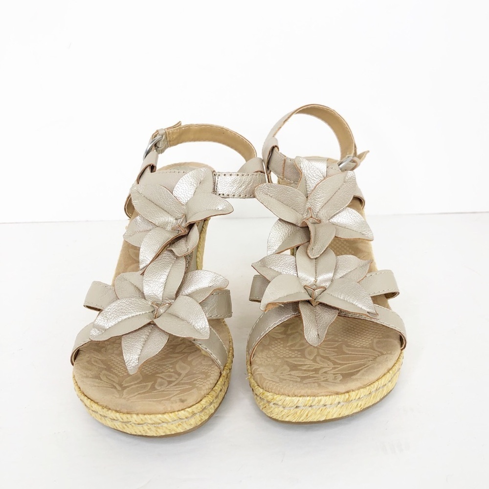 Born Concept b.o.c Edith champagne, wedge, espadrille sandals - Picture 2 of 8